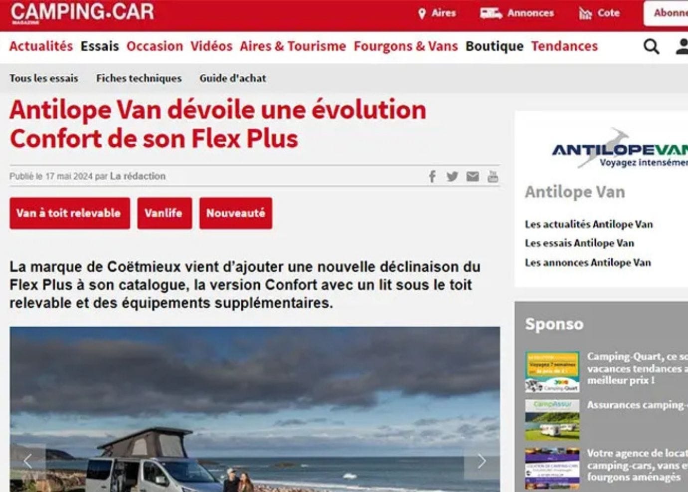 CAMPING-CAR Flex Confort PLUS