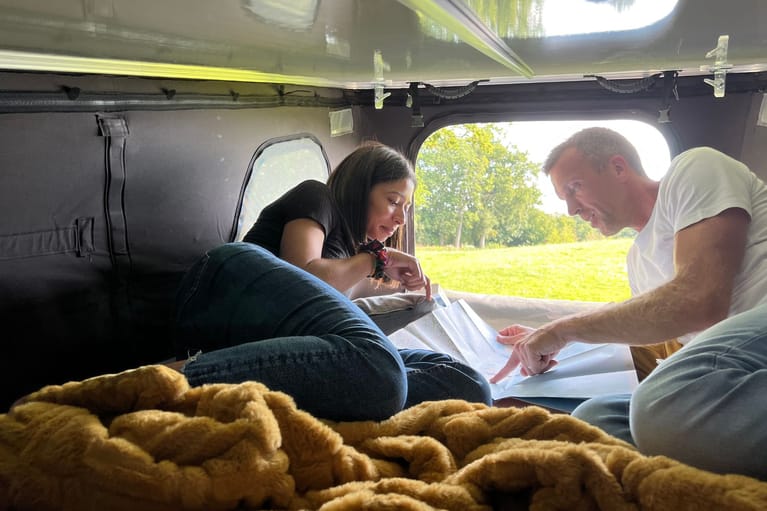 Flex Confort PLUS foto campervan 2-4 zitplaatsen met bovenbed